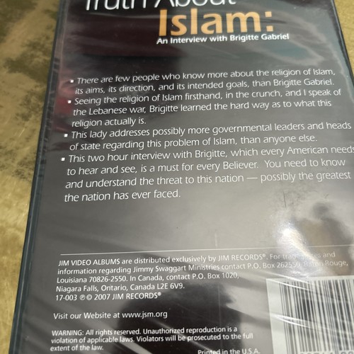 The Truth About Islam: An Interview with Brigitte Gabriel (DVD) Brand New Sealed - Picture 4 of 5