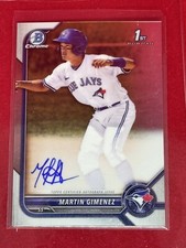 2022 Bowman Chrome 1st Auto Martin Gimenez!🔥 HOT! Blue Jays