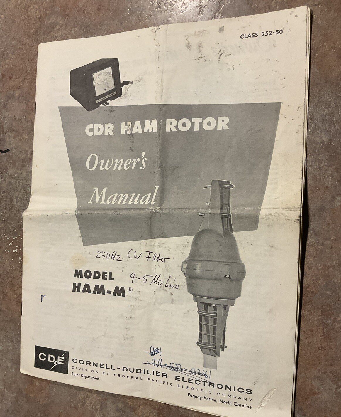 CDR Ham Rotor Model HAM-M OWNERS MANUAL | eBay