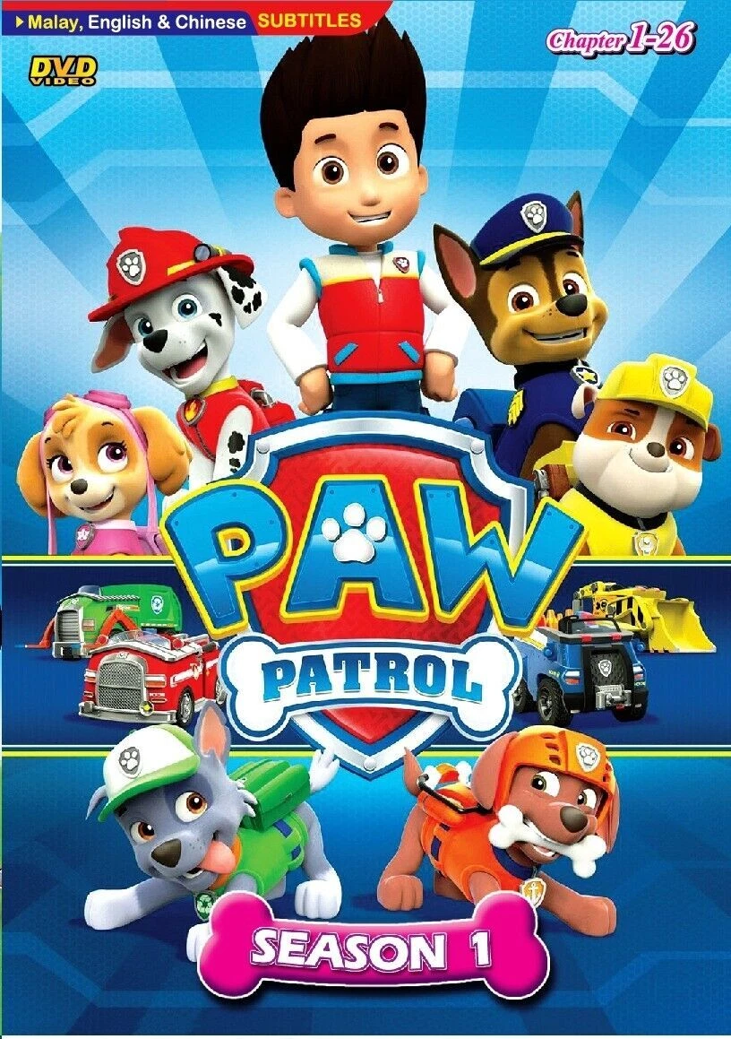 Paw Patrol Season 1 Chapter 1 26End DVD Animated Children s TV