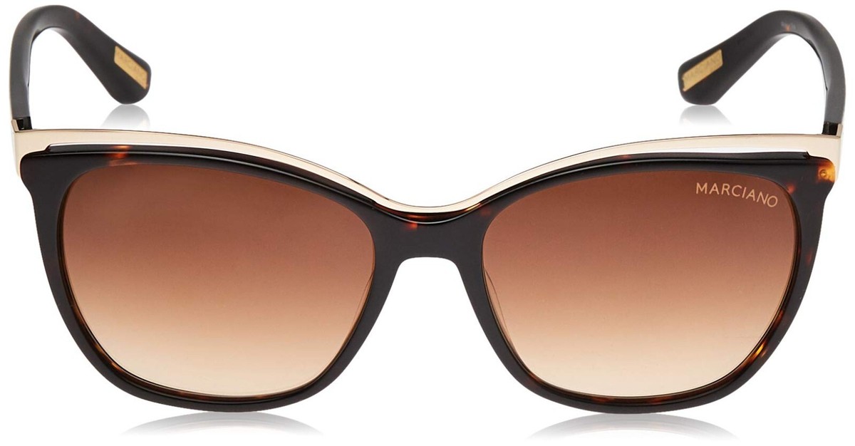 Marciano Black and Silver Sunglasses
Style GM0745
With cloth case
Like NEW Marciano By Guess GM0745 52F Brown Plastic Cat Eye  main image 3