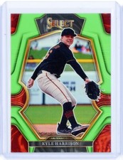 2023 Panini Select KYLE HARRISON Giants RC Rookie Neon Green Prizm 5/75