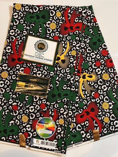6 Yards Fabric - African Wax Print Fabric Cloth - 100% Cotton for Craft Clothing - Picture 3 of 3