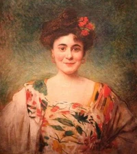 Large Oil Painting Portrait de madame Dotézac Handmade on Canvas home Wall Decor