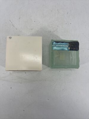 701 Firecube Oil Lamp Clear Glass Dark Shiny Top 3'' x 3''