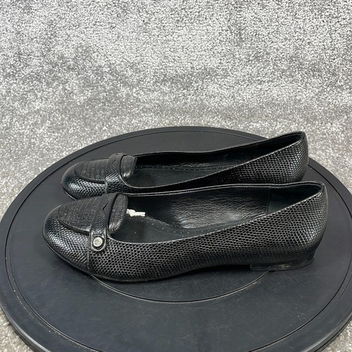 Brooks Brothers Flats Women's Size 10 Ballet Black Leather Slip On - Picture 3 of 10
