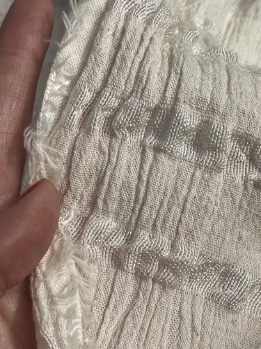 Organic Cotton Fabric By 2 Meters, Windowpane Pattern, Dobby Face Fabric. - Picture 16 of 23