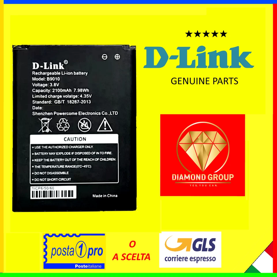 BATTERIA ORIGINALE D-LINK B9010 ROUTER MODEM KuWFi MF901 MF903 MF903 PRO LTE 4G✅