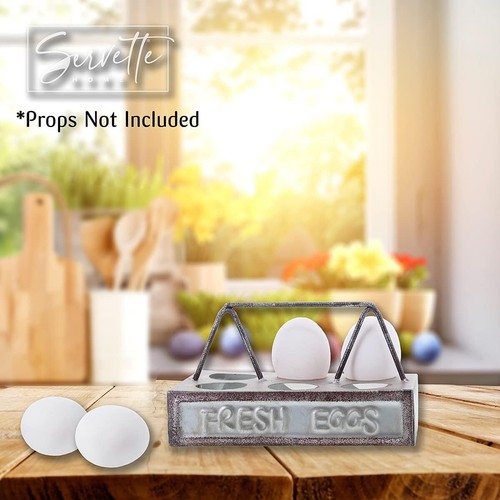 Metal 6 Egg Holder for Fresh Eggs - Picture 3 of 6