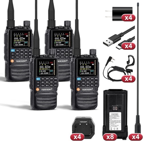 Multi-Band Ham Radio Kit: USB-C Charging, Earpieces & Airband Antennas Included - Picture 3 of 11