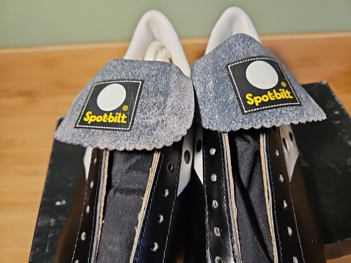 Vintage NOS Spot-bilt 210 Black Baseball Metal Cleats Shoes Vintage NOS Spot-bilt 210 Black Baseball Metal Cleats Shoes