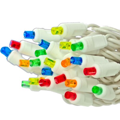 Multi-Color LED Christmas Lights Twinkle Sets UL Listed 50 Bulb 25FT Strings