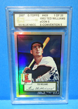 Ted Williams, 2007 eTopps Cards That Never Were Series (1/25 SG BLUE NSCC)