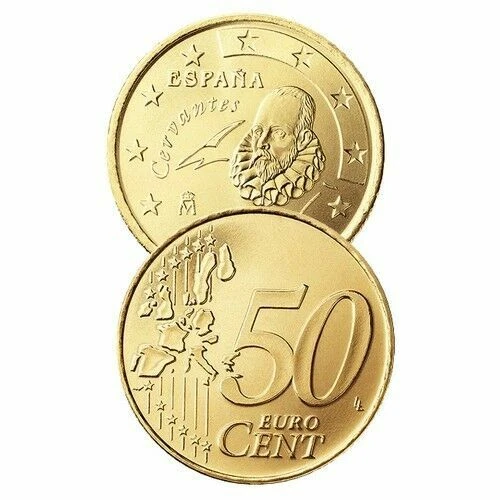Pièces de 50 euro cent d'Espagne