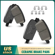 Rear Ceramic Brake Pads +Hardware for 2016 2017 2018 2019 2020-2022 Chevy Malibu