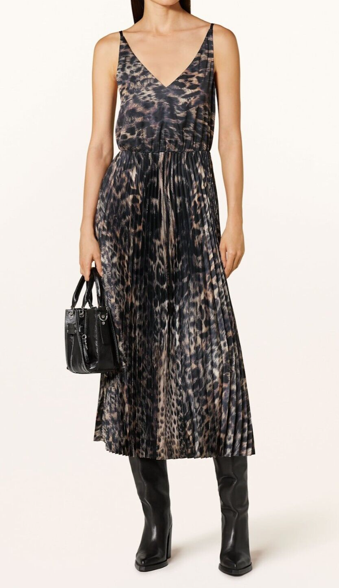 open lace back dress AllSaints Women's Dresses Jinx Pleated Dress Jinx Taupe Brown XS at Amazon  Women's Clothing store