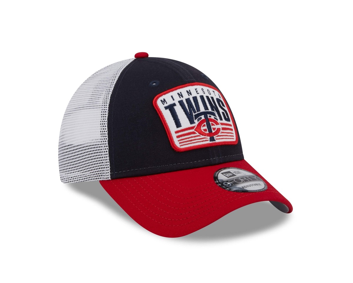 Minnesota Twins Blue / Red New Era Patch Trucker Mesh 9Forty