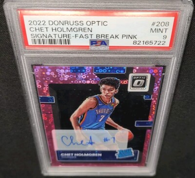 スポーツ選手 Chet Holmgren /25 RC AUTO PSA 9 RC AUTO /25 CHET HOLMGREN POP 6 ROOKIE 🚨NONE HIGHER 2022-23
