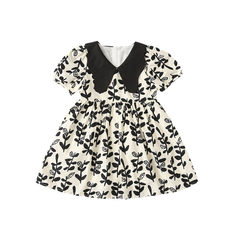 Vestido Cuello Muñeca Mujer Vestido Traje Sentido Sentido Mayor Madre-hija Vestido Falda