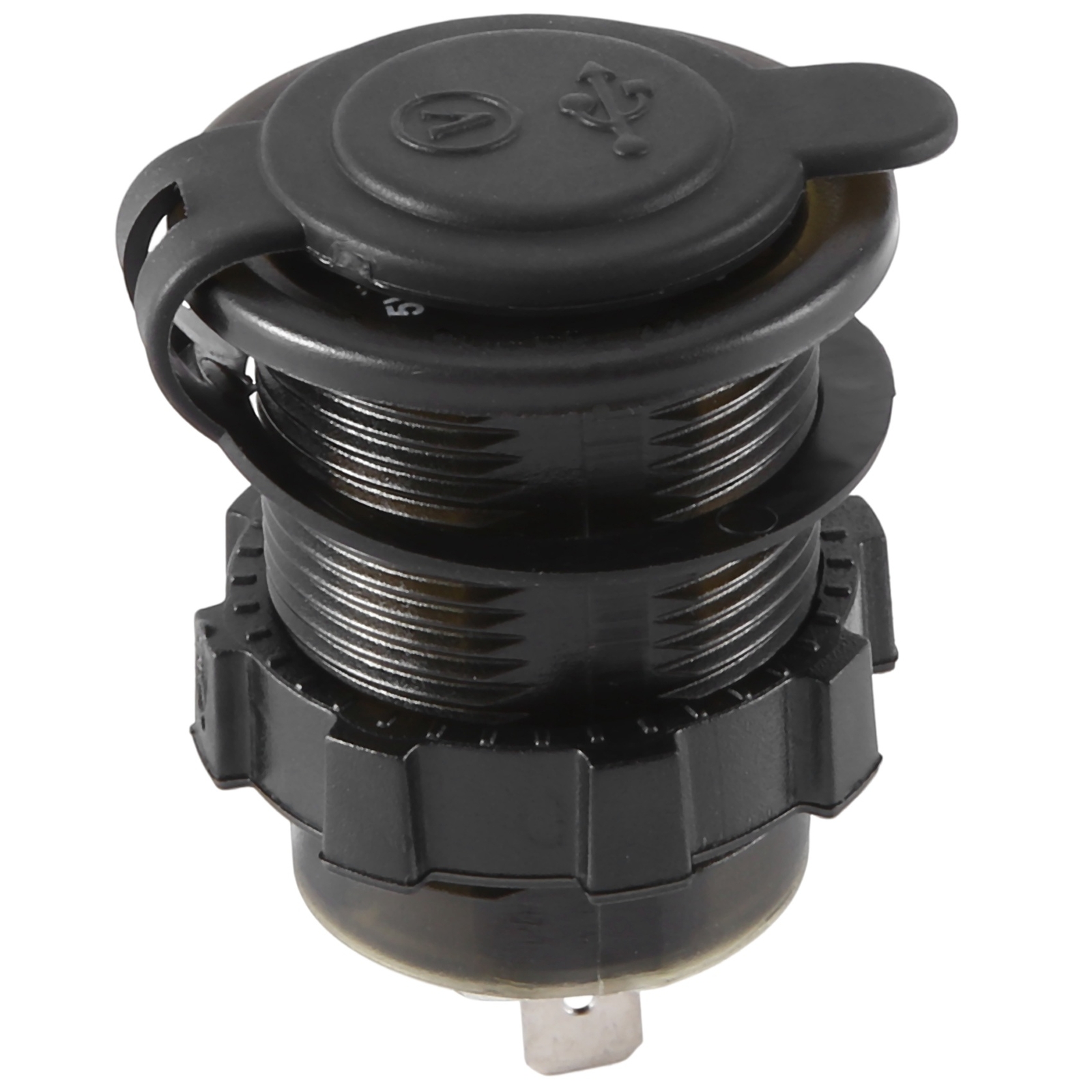 Dual USB Car Charger with Bluetooth & Digital Display for Two Devices