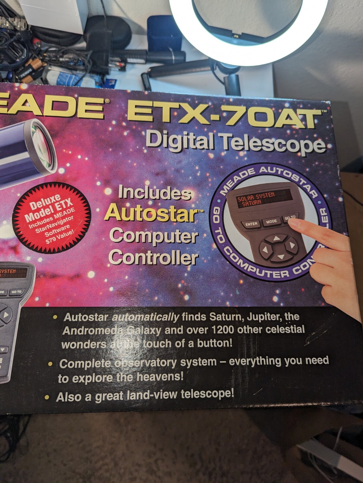 NEW Meade ETX70AT Digital 70mm Telescope w/Meade Autostar Computer