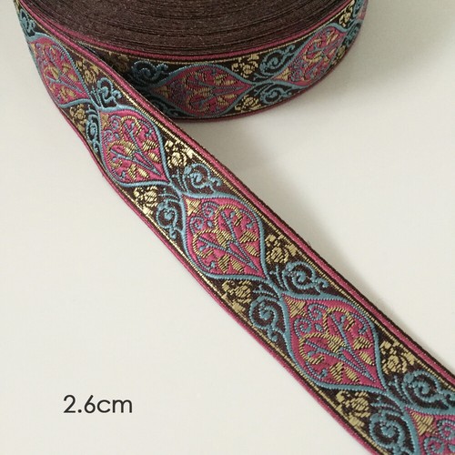 Jacquard Trim Braid or Embroidered Ribbon Craft Sewing Retro Boho Ethnic Scandi - Picture 36 of 276