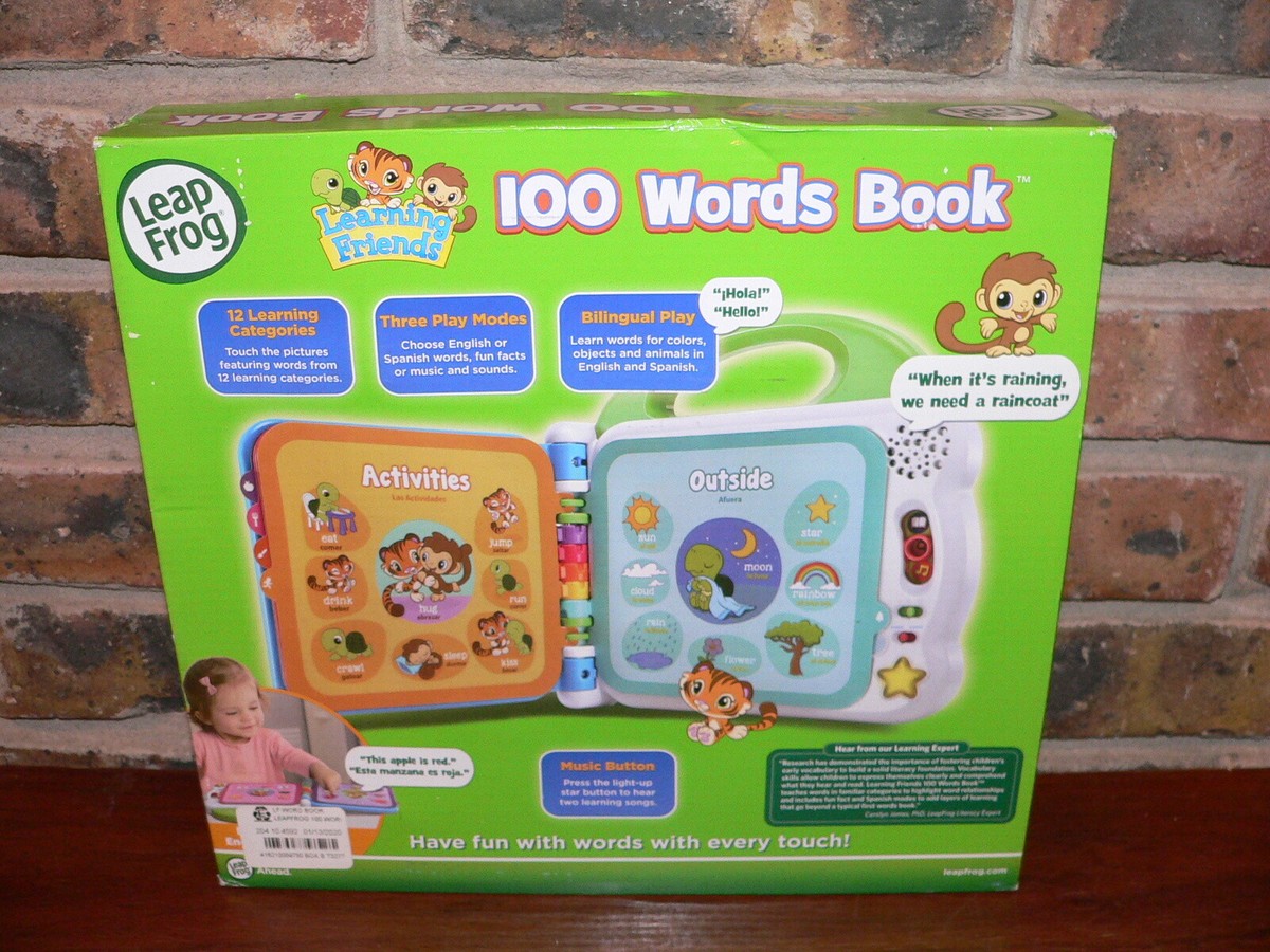 VTech Leap Frog Learning Friends 100 Words Book model 6015, New in