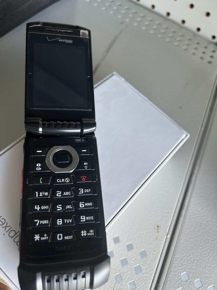 Casio G'zOne C781 Black Ravine 2 Rugged Verizon Flip Phone GPS 3G
