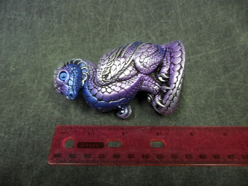 Windstone Editions NEW * Tanzanite Mini Keeper Dragon * Statue Figure Fantasy - Picture 11 of 11