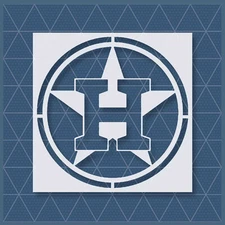 Houston Astros Stencil – Baseball Team, Sports Fan Art, Craft, Wall Decor Design