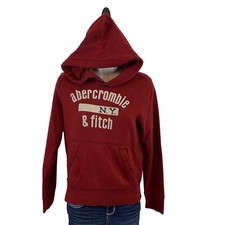 Abercrombie Kids Hoodie Red Boys Girls Sz Medium Soft Warm Kangaroo Pockets