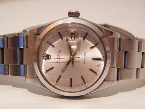 1968 Rolex Oysterdate Precision Ref 6694 34mm Manual Wind Vintage