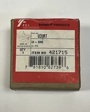 Burndy U31RT 421715 U-Die Index 18 Red Stainles Crimping Die Set For Crimper NEW