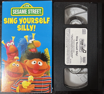 Sony 123 Sesame Street Sing Yourself Silly VHS with Monster