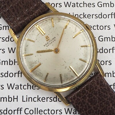 BREITLING REF. 4503 HERREN GELBGOLD ARMBANDUHR CA 50ER - Klassiker mit Patina
