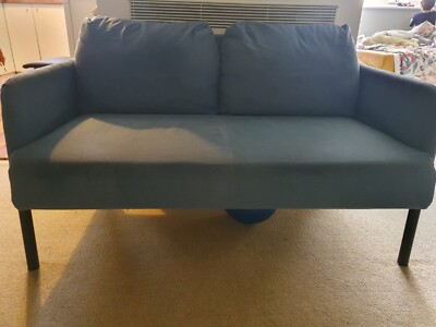 IKEA - GLOSTAD 2-seat sofa, Knisa medium blue | eBay Australia