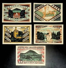 1921 Germany OBER SALZBRUNN 50  Phennig Banknote / Notgeld