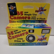35mm Single Use Camera with Film Flash 27 Pictures Indoor/Outdoor exp 12/2007