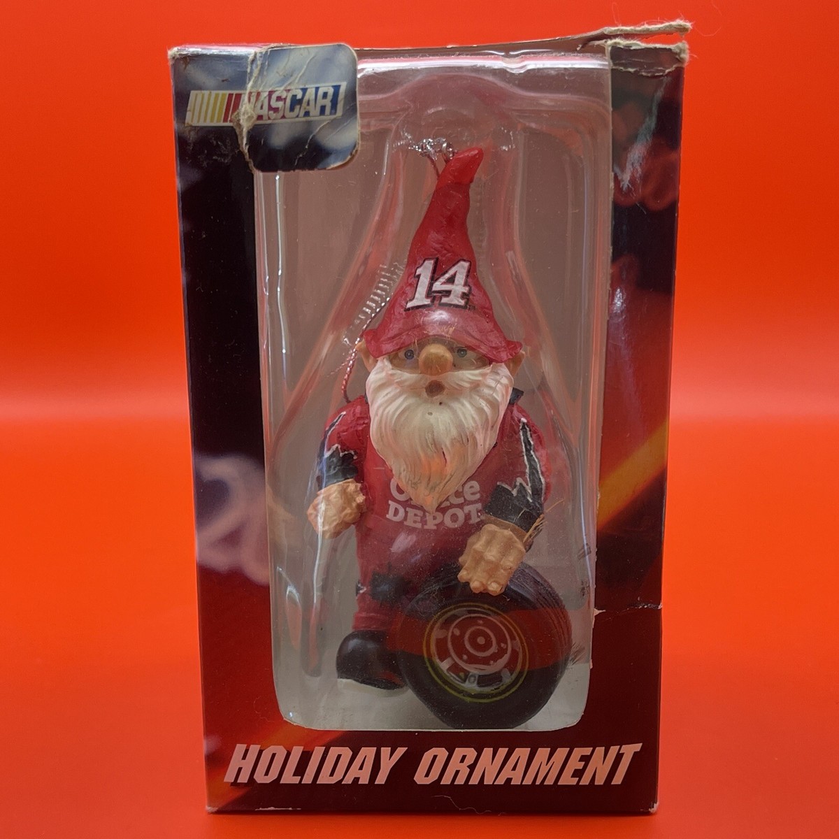 NASCAR holiday ornament gnome office depot 14 tony stewart | eBay