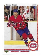 SHAYNE CORSON 1990-91 UPPER DECK CARD NEAR MINT CONDITION