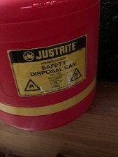 justrite safety can 5 gallon, polyethylene, for flammables and corrosives