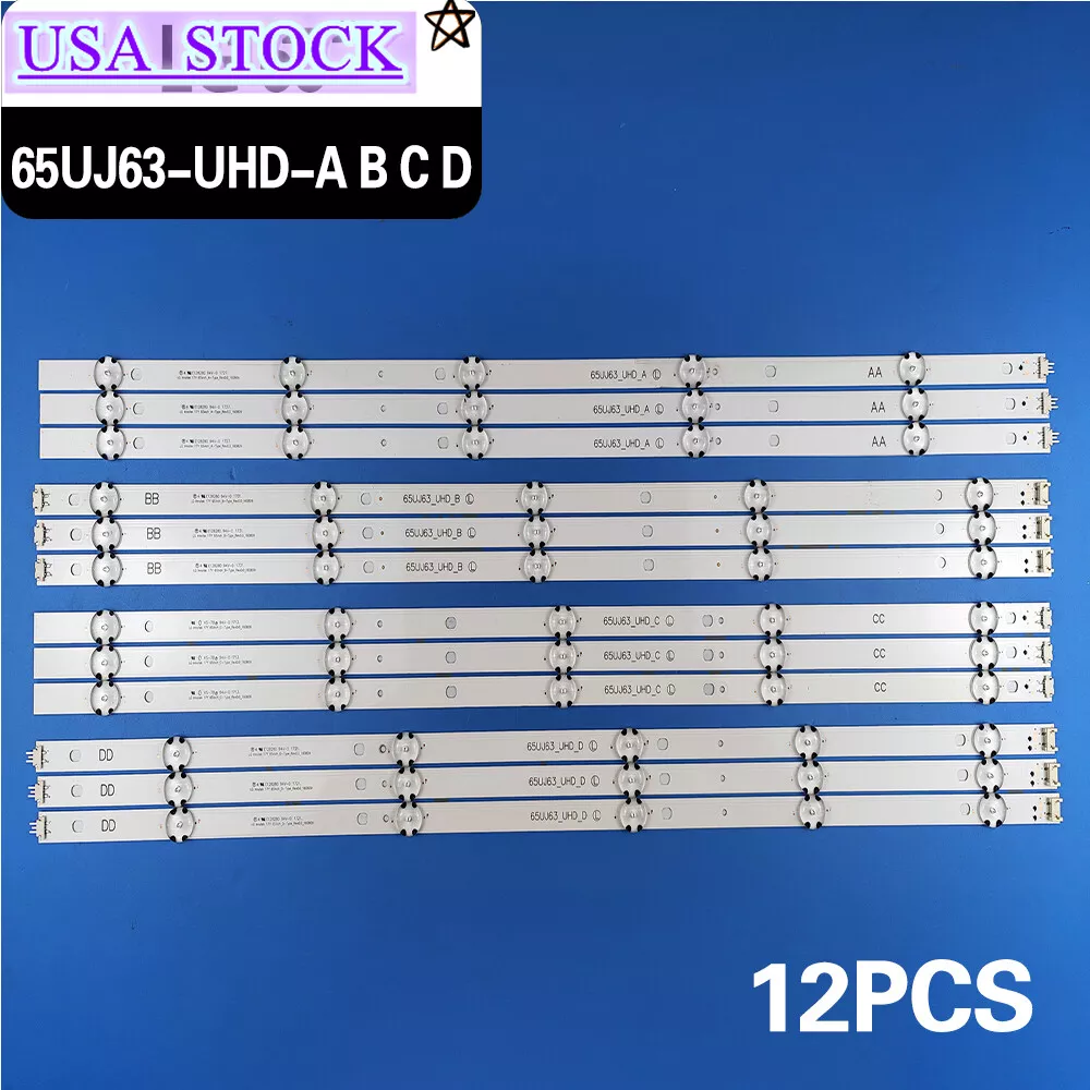 LED Strips For LG Innotek 17Y 65inch A B C D 65UJ6100 65UJ630A 65UJ630Y  65UJ6300