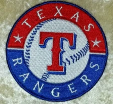 Texas Rangers 3.5" Iron On/Sew On Embroidered Patch~Free Tracking!