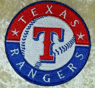 Texas Rangers 3.5'' Iron On/Sew On Embroidered Patch~Free Tracking!