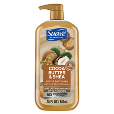 Suave Essentials Gentle Body Wash, Cocoa Butter & Shea, 30 oz 0.25 per gallon