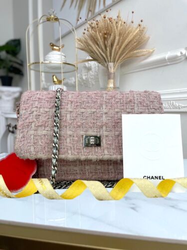 Authentic Chanel WOC Tweed Crossbody Clutch Bag Silver Hardware 11996710 B0246 - Picture 3 of 23
