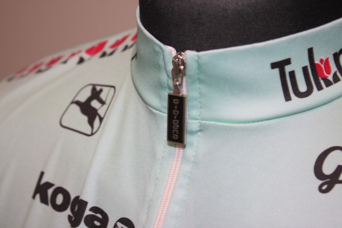 Maillot Cycliste Vintage Tulip Computers 1992 Par Giordana, Bleu, Taille XXL