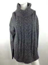 Smartwool Women MoonRidge Boyfriend Sweater Charcoal Medium 00337-003 C