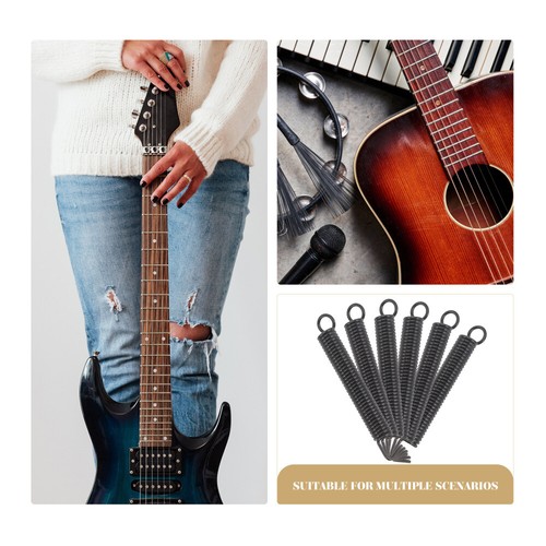 6 Pezzi Molle Vibrato Bridge Spring Molle Chitarra Elettrica Ricambi Chitarre - Foto 9 di 12