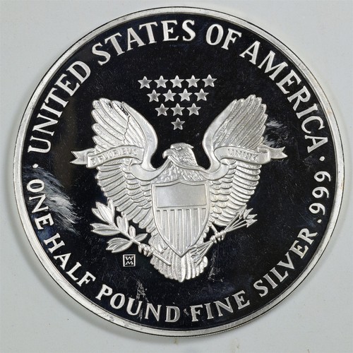 Generic 2003 Proof American Eagle 8oz .999 Fine Silver Round #2561 - Picture 2 of 2
